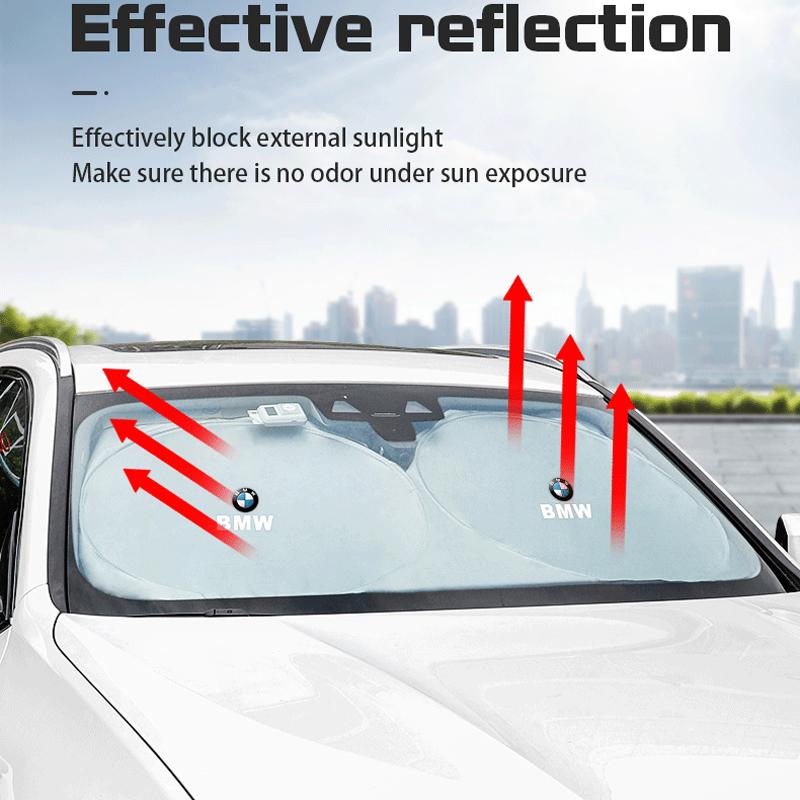 For BMW E87 Car Windshield Sun Shade Cover Blocks Rays Protector Auto Interior For BMW 50th Anniversary Edition E46 E53 E93 G20 F30 E92 X5
