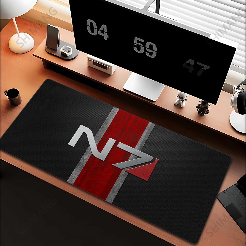 Коврик для мыши Mass Effect N Большой Игровые Аксессуары Коврик для мыши Коврик для клавиатуры Настольный коврик для ПК-геймера XXL Коврик для компьютерной мыши Коврик для ноутбука