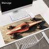 Red Retro Racing Car Large Size Anti-slip Rubber Mouse Pad Gaming Desk Mat Keyboard Mat For Office Home Computer Stitched Edge