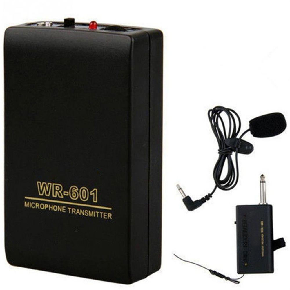 Karaoke Speech Speaker Lavalier Lapel Clip Mic System FM Transmitter Receiver Wireless Microphone