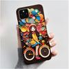 Phone Case For Google Pixel 5 Soft Silicone Black Case Elegant Style Beautiful Pattern Snow Mountain, Hidden Garden Casing