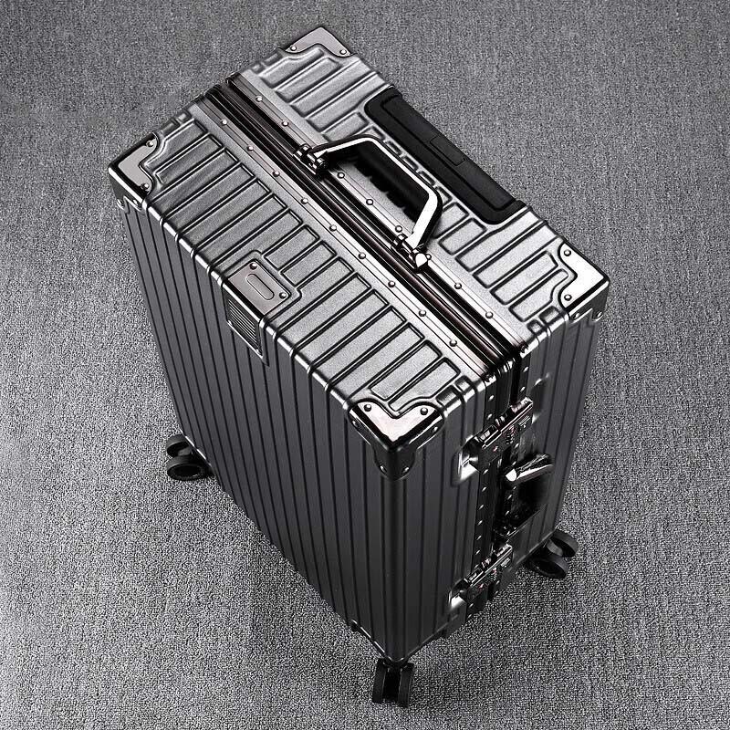 Vintage Aluminum Frame Spinner Luggage