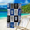 Card-iff Fc Crest Printed Beach Towel, Super Soft Microfiber, Perfect Gift Birthday, for Pool, Beach, Travel, for family and friends