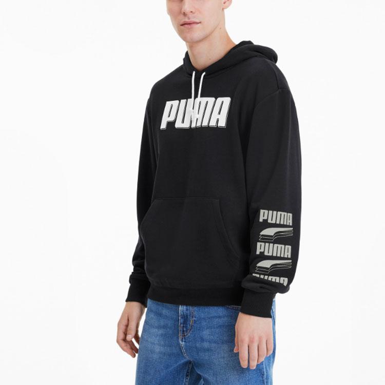 Puma Толстовка с капюшоном Color Block Мужские топы Черный 582762-01