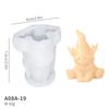 DIY Санта-Клаус свечи силиконовые формы 3D безликий гном ароматизированная свеча гипс мыло смола ремесло форма рождественский подарок изготовление инструмент