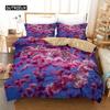 3D персиковый цветущий пододеяльник комплект постельного белья с цветущим узором из микрофибры с весенней цветочной тематикой мягкий 2/3 шт. пододеяльник