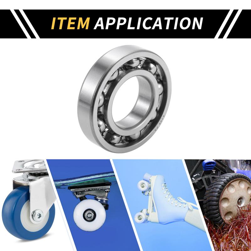Motoforti Universal Deep Groove Ball Bearings Scooter Skateboard Wheel 40x80x18mm Lubricated Bearings Open Type
