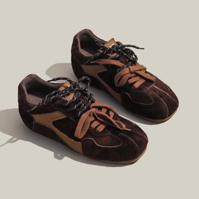 Внутренняя платформа для увеличения роста, ретро моральные тренировочные туфли, женские, осень-зима 2025, новые, универсальные, повседневные, увеличивающие рост, активные туфли Forrest Gump, кеды