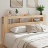VidaXL LED Headboard, Bed Accessory, Bed Frame Headboard, Bedroom Furniture, Sonoma Oak 837367