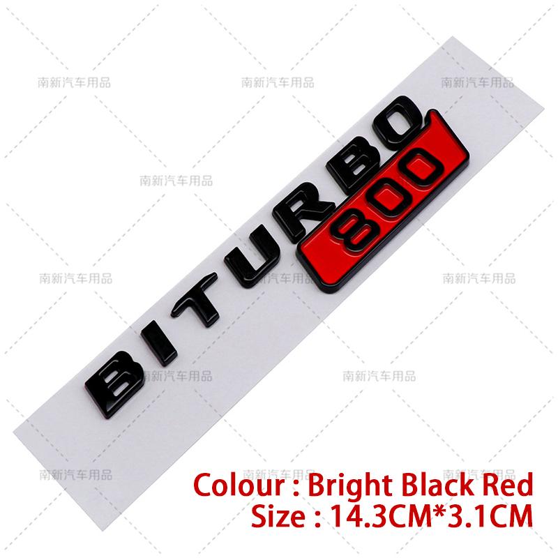 Biturbo 700 800 900 Fender Stickers Badge Rear Trunk Emblem For Benz Brabus G Class G700 G800 G900 W463 Car Styling Accessories TE8