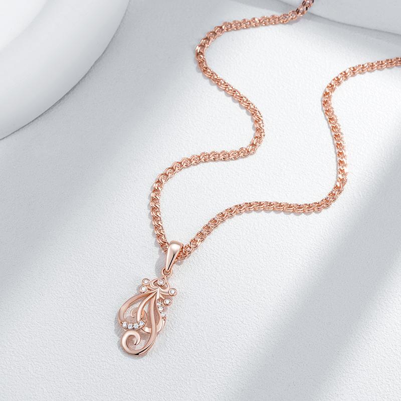 Блестящее ожерелье с подвеской в виде цветка из натурального циркона для женщин, модное, цвета розового золота, этническое, свадебное ювелирное изделие для невесты