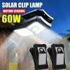 60 Вт Солнечный настенный светильник Супер яркий датчик движения Солнечные лампы 3 режима Открытый сад ограждение дорожка свет фонарь украшение