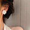 Белые серьги-пусеты с цветками камелии для женщин, модные, темпераментные, в стиле фейрикор, для вечеринки, свадьбы, оптовая продажа