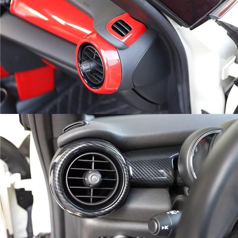 Car Air Conditioning Vent Decorative Cover For MINI ONE Cooper S F55 F56 F57 Car Interior Stickers Modification Accessories