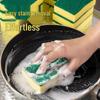 Absorbent Magic Sponge & Scouring Pad Set for Kitchen Cleaning