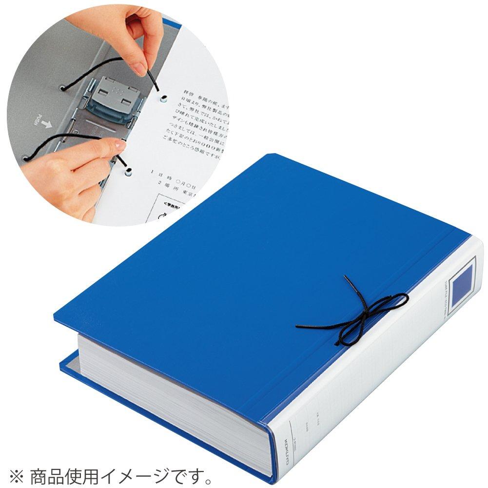 Папка-регистратор KOKUYO Eco Twin R A4 вертикальная 60 мм переплет 2 отверстия синяя Fu-RT660B