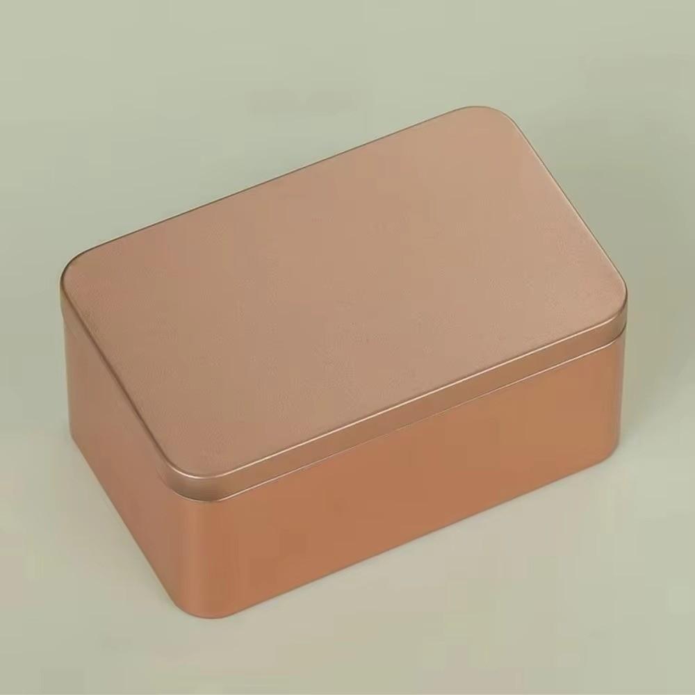 Solid Color Tin Box Square Empty Cans New Gift Jar  Cookie Container