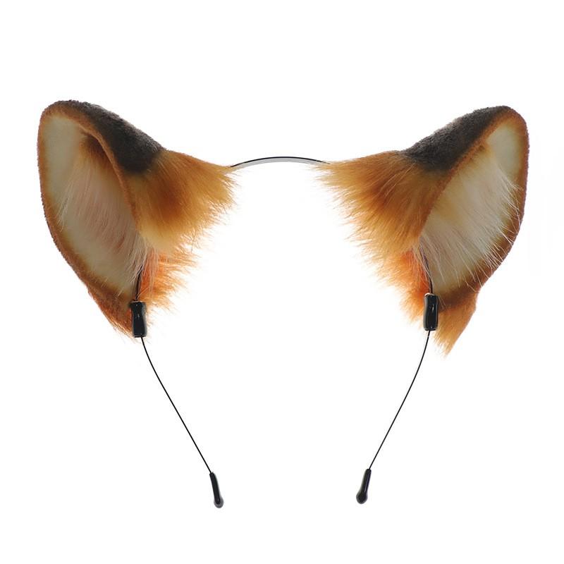 Plush Tiger Ears Headband Cosplay Accessory Anime Convention Party Costume Sweet Cartoon Animal Hairband Unisex