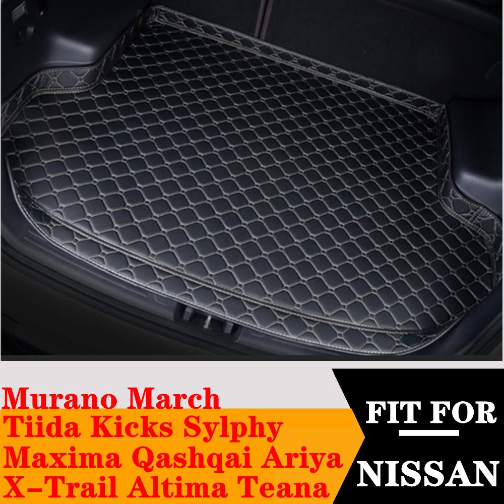 Коврик на багажник автомобиля, чехол для багажника для NISSAN Ariya Maxima Tiida Kicks Murano March Qashqai Sylphy X-Trail Altima