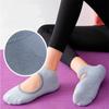 1 пара женских противоскользящих носков, дышащие силиконовые носки с открытой спиной в горошек, пилатес Barre, домашнее спортивное нижнее белье для танцев в помещении