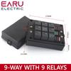 Earu 6-way Fuse Automotive Box with Relay Box Assembly, 12 Way 10 Way 8 Way Modified Circuit Protection Fuse Box
