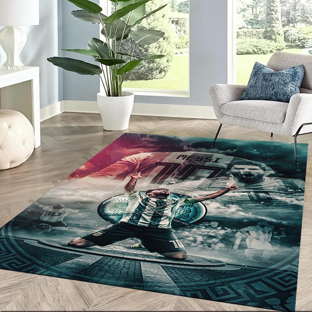 Messi 518 Carpet Perfect for Kitchen Dining Room Bedrooms Entryway Anti-slip Rug Anime Office Decor Perfect Birthday/Christmas Gift Idea