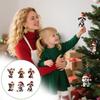 2d Acrylic Cartoon Dog Christmas Tree Pendant Modern Home Decoration Rearview Mirror Backpack Pendant Hanging Ornaments