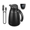 Универсальный автомобильный чайник 12В24В 1,2 л Подогреватель воды Бутылка из нержавеющей стали ЖК-дисплей Контроль температуры Нагреватель для путешествий Грузовик