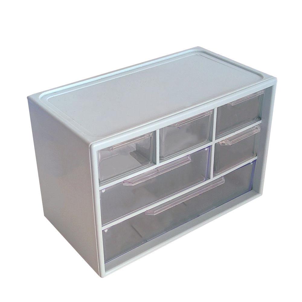 Прозрачный органайзер для украшений и аксессуаров для волос из девяти сеток для хранения на рабочем столе