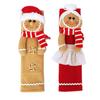 Flannel Gingerbread Man Refrigerator Handle Decoration - Christmas Gift