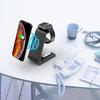 15W Wireless Charger Dock Fast 3 In1 Qi For iPhone/ Samsung /Huawei/Xiaomi/Aipods/ iWatch