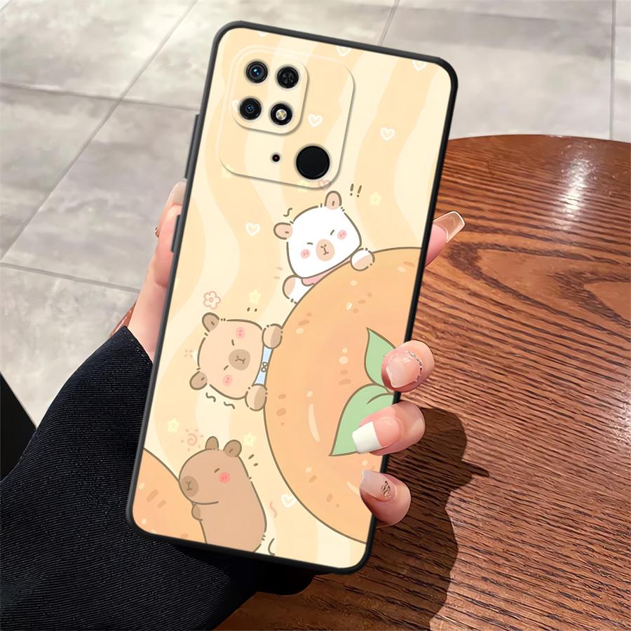 Черный Мягкий Чехол для Телефона для Xiaomi Redmi A5 K40 K80 Pro 13C 9 12C A1 A2 Plus A4 14C A3 10 Мультяшная Иглобрюхая Рыба