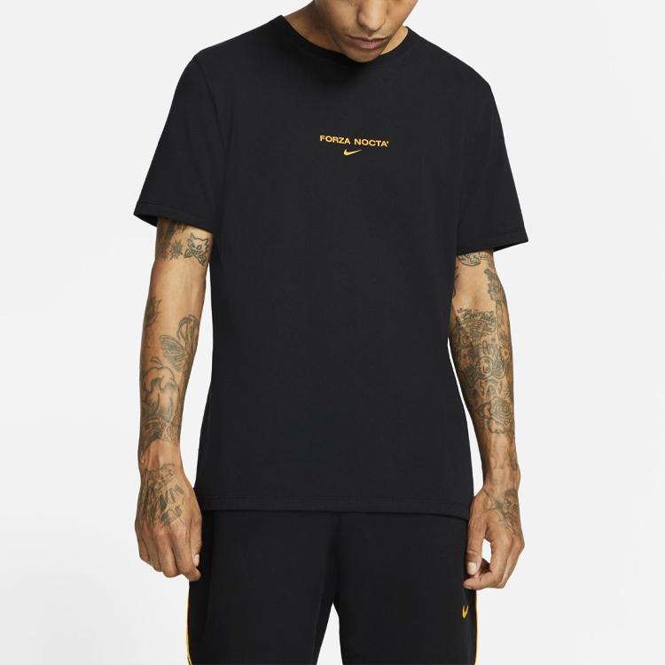 Nike Повседневная футболка с коротким рукавом X Drake Nocta, мужские топы азиатского издания, черные DA4106-010
