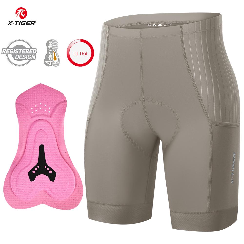 X-TIGER Women Cycling Shorts 6D Gel Padded Shockproof MTB Mountian Bicycle Shorts Road Racing Bike Shorts Women's shorts