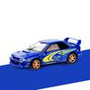 1/32 Subaru Impreza WRX STI Supercar Diecast Model Alloy Metal Car Classic Love Collection Hobby Birthday Gifts with Friend