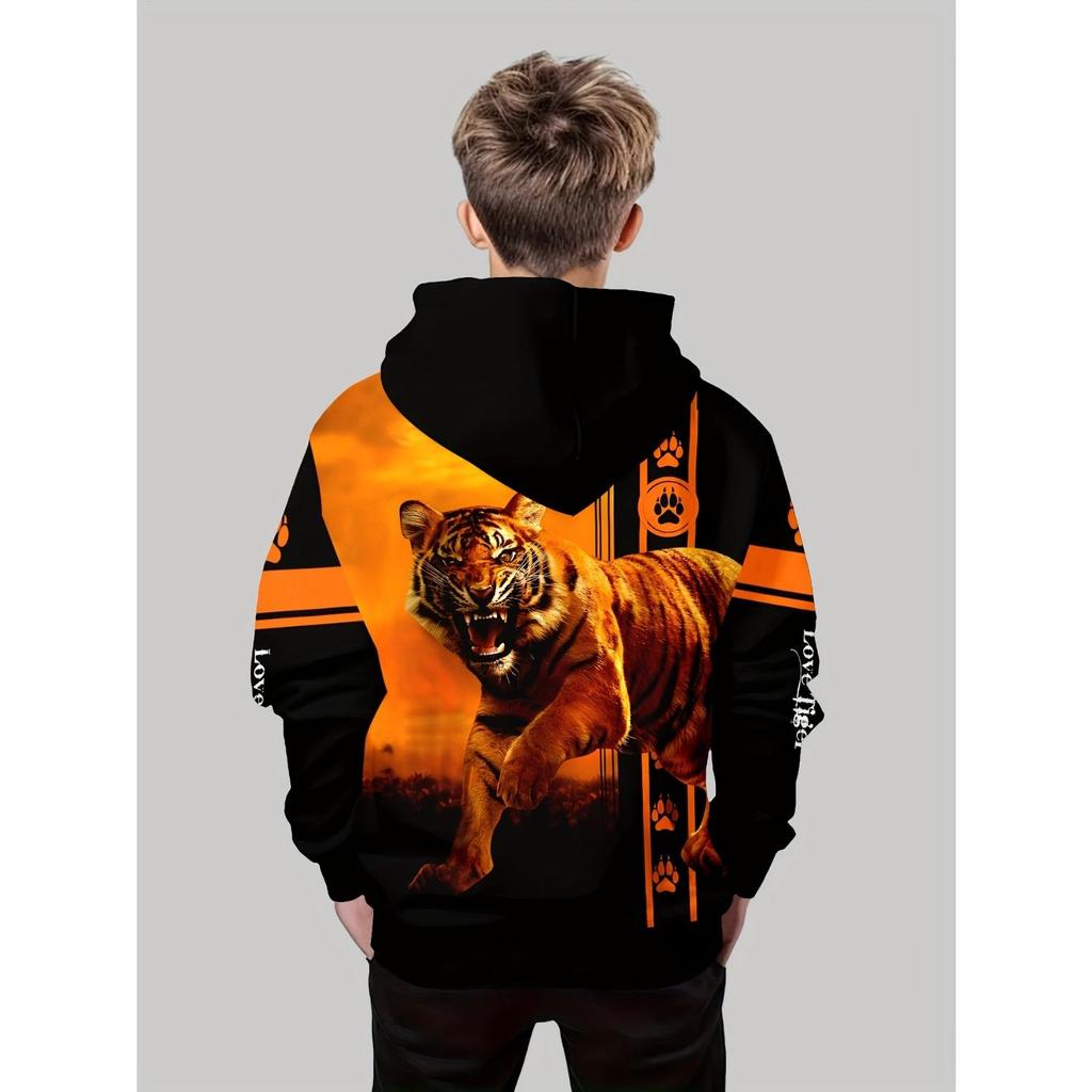 Новая толстовка с капюшоном с 3D-принтом, модная толстовка с длинным рукавом и капюшоном, удобный пуловер для мальчиков и девочек, детская толстовка