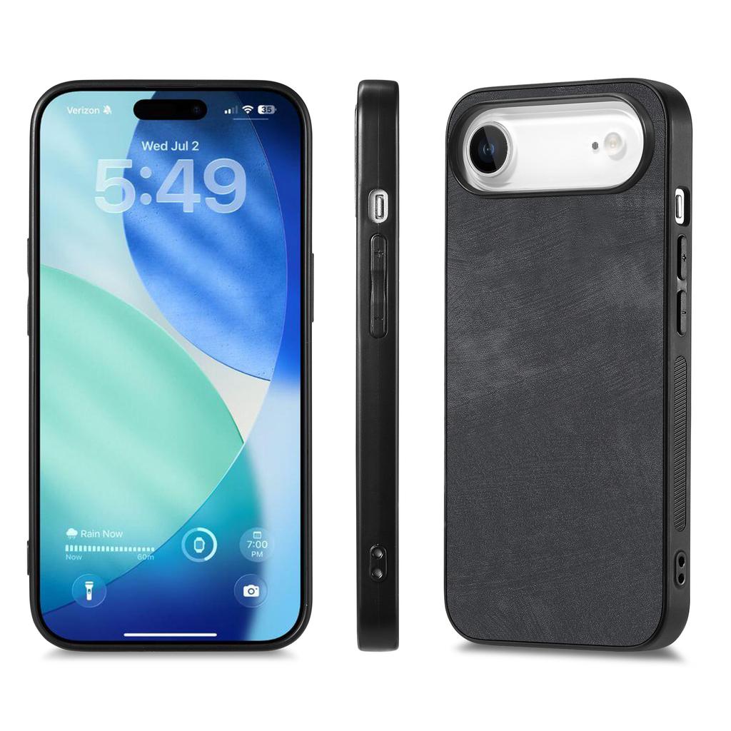 For iPhone Air Case Shockproof Slim Retro Leather Phone Back Cover