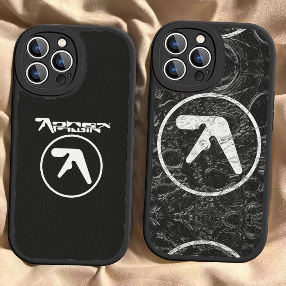 DJ A-Aphex T-Twins Leather Phone Case For iPhone 16 15 14 13 12 11 Pro Max Plus Cover