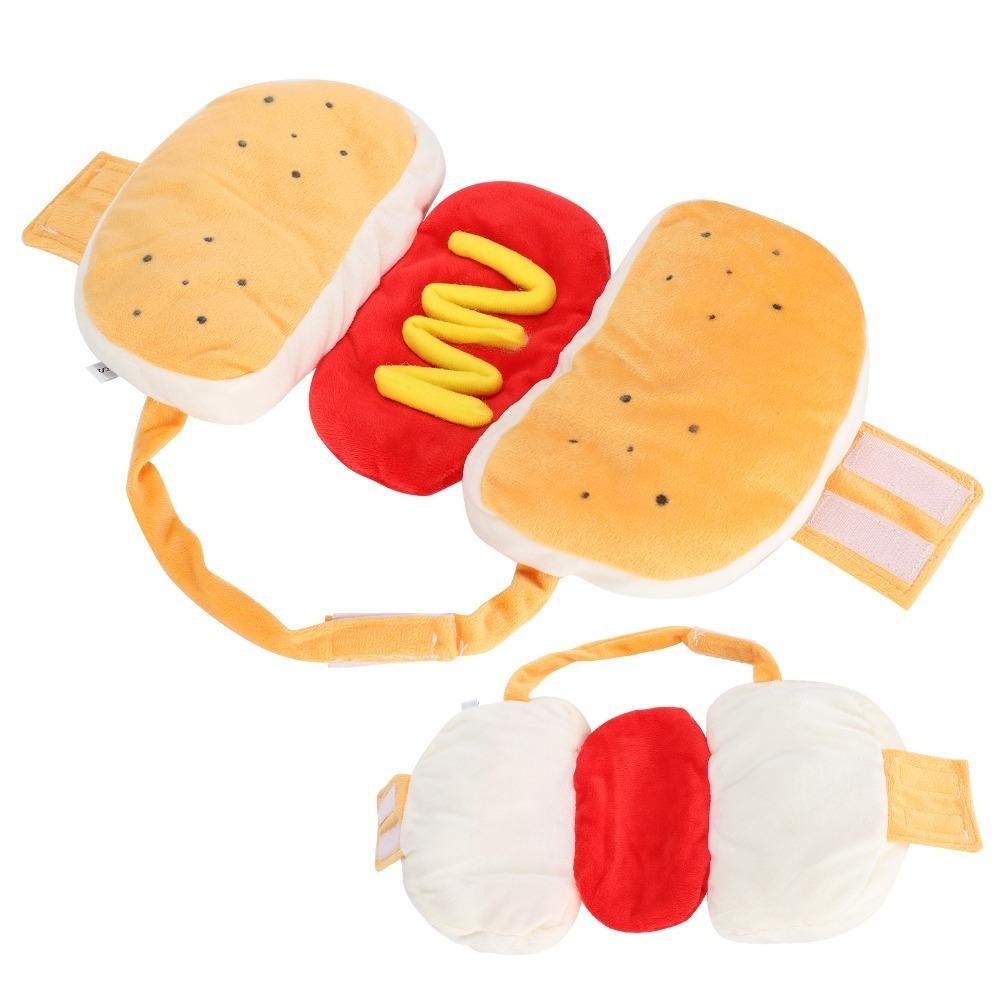 Full Body Shaped Burger Pet Outfit Multi Size Option Halloween Cat Dog Costume  Festival Cosplay