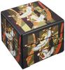 Nakatani Brothers Company Yamanaka Lacquerware 6.5cm Three-Tiered Box, Black, with Crane Design, 33-5405