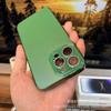 Матовый гальванизированный чехол для телефона IPhone 17 Pro Max 16 15 со встроенной защитой объектива камеры, защита от падений