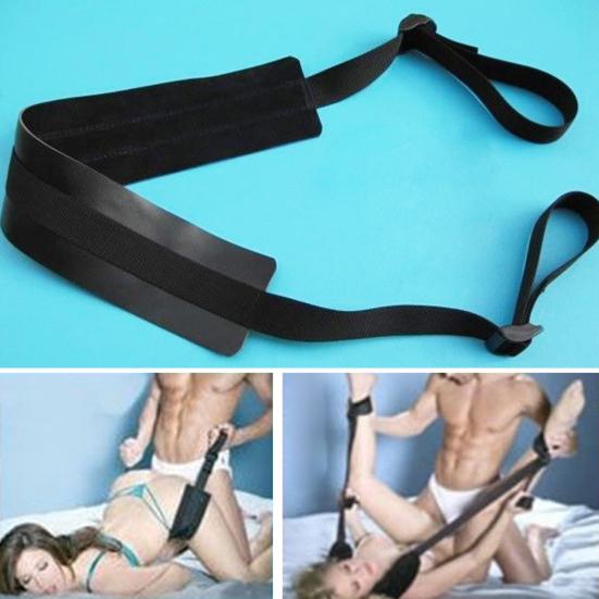 Couple Sex Machine Bondage Straps Open Leg Sex Combination Adjustable Love Belt