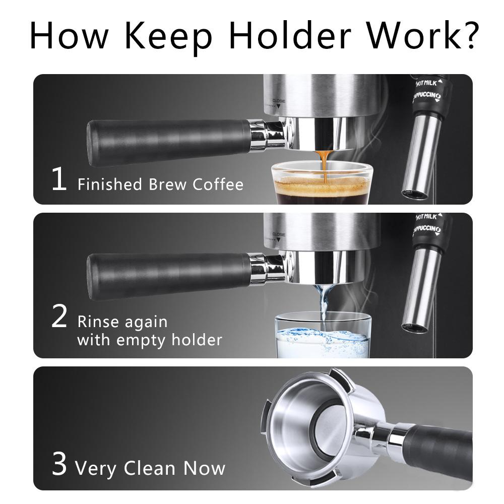 Корзина фильтра бездонного портафильтра 51 мм в комплекте с 3 запасными частями из нержавеющей стали