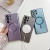 Подходит для Samsung S24 Металлическая краска Силиконовый чехол для мобильного телефона Узор Sanx23plusCD Магнитный S22 с линзой Полное покрытие
