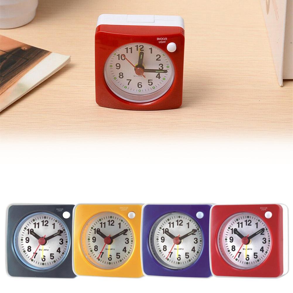 Изящный и бесшумный дорожный будильник с ночником, портативный и удобный