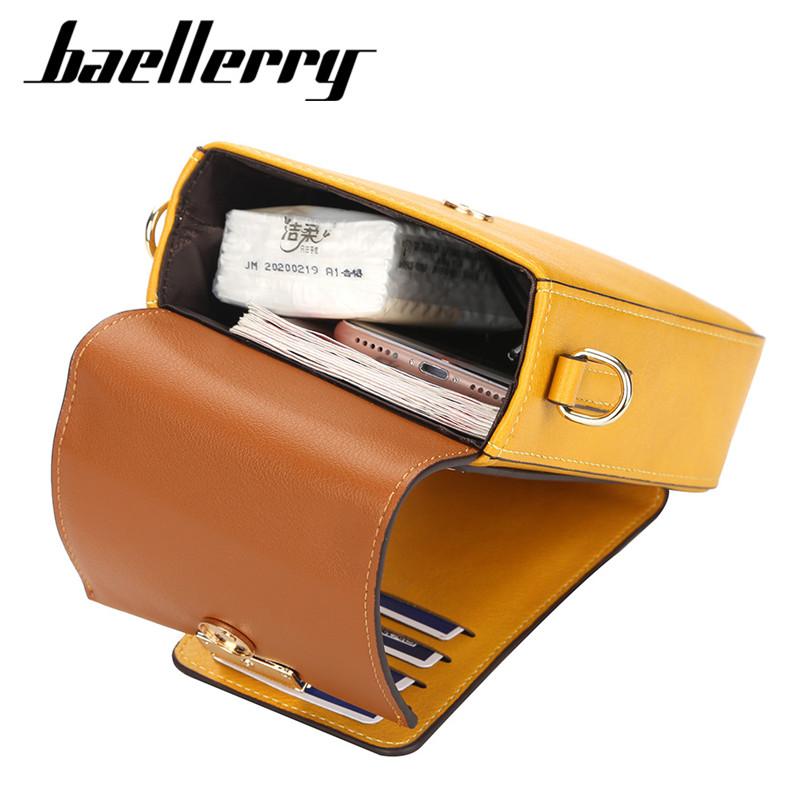 Baellerry Модные женские сумки для телефонов, сумки через плечо из искусственной кожи, женские элегантные сумки через плечо, кошелек с держателем для карт