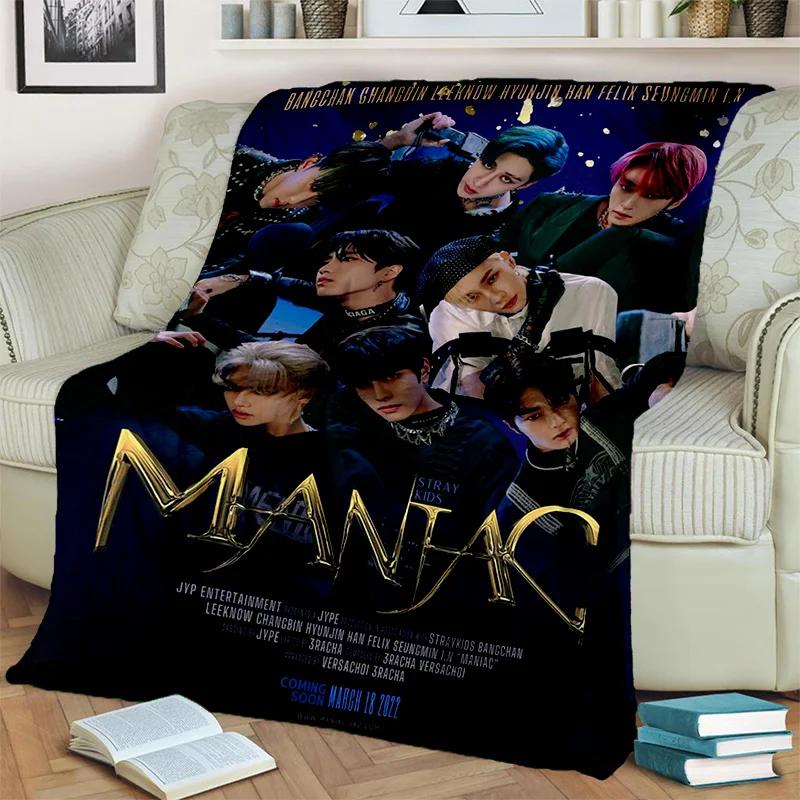 3D Kpop Stray Kids Корейское одеяло с певицей, мягкое одеяло для дома, спальни, кровати, дивана, пикника, путешествия, офиса, чехол для отдыха, детское одеяло