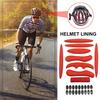 27Pcs/Set Cycling Helmet Sponge Pad Kit Breathable Washable Shock Absorbing Universal