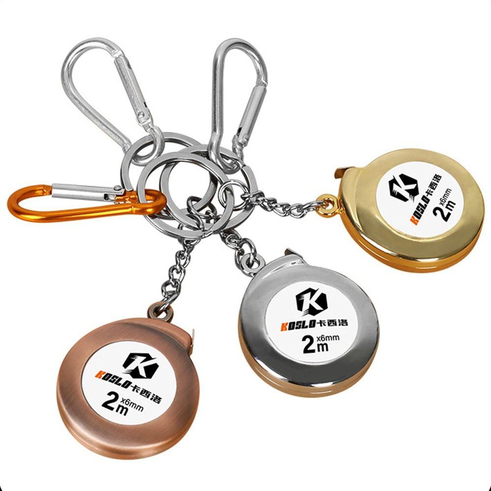 Gauging Tool Measure Keychain Delicate Measuring Tools Retractable Ruler Keychain Tape Measure 2m