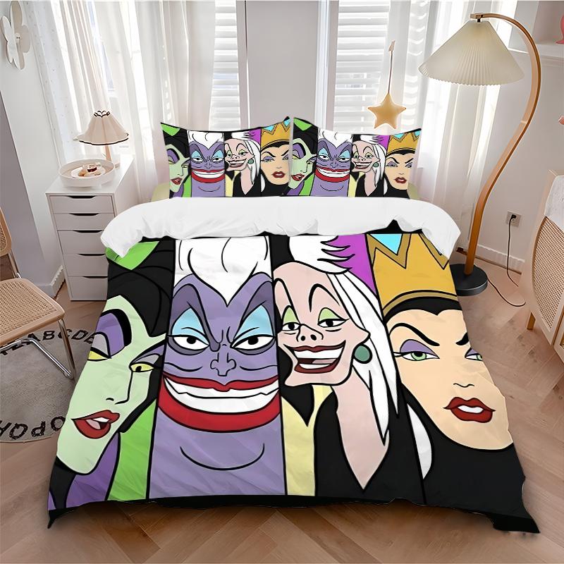 3Pcs Villains Pop Art Style Bedding Sets For All Sizes New 3D Printed Bed Cover Comforter Duvet Cover Pillowcase Bedroom Decoration